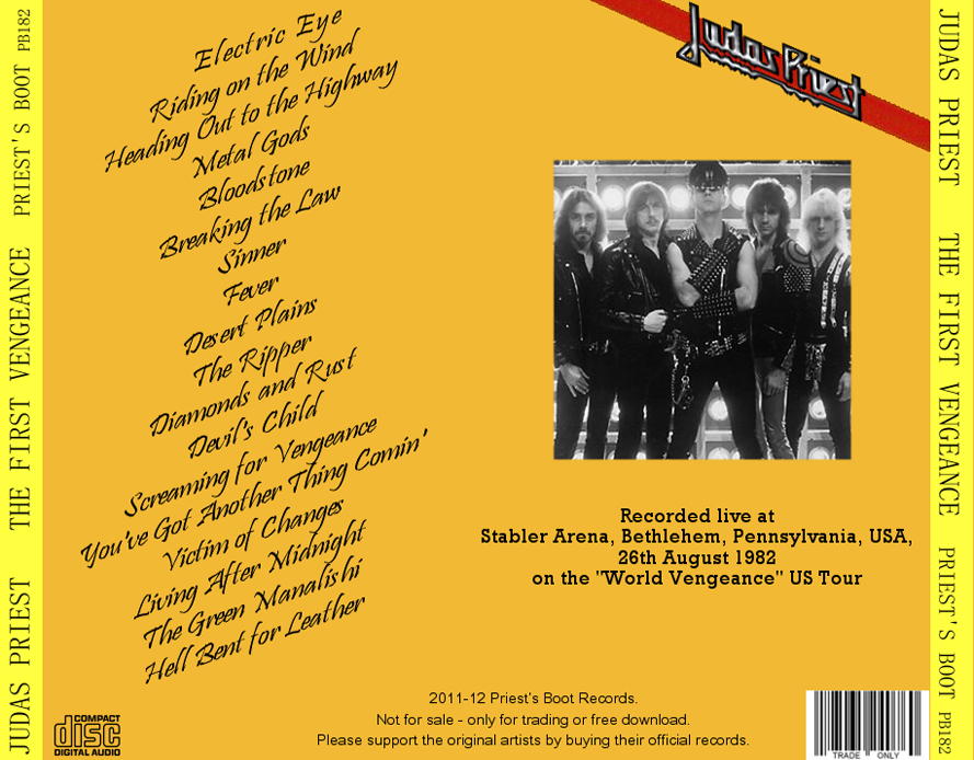 Screaming for Vengeance - Judas Priest Songs, Reviews