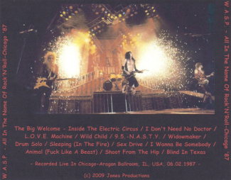 Back Cover Artwork